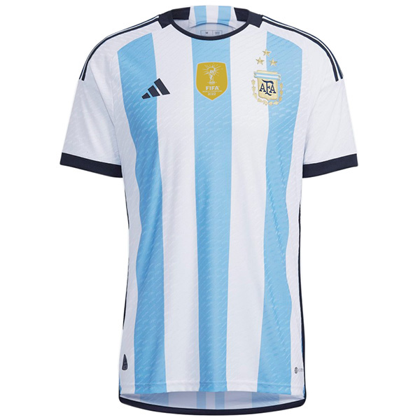 Argentina home jersey soccer uniform men's first football top shirt 2022